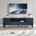 70-Inch TV Stand with Marble-Printed Top