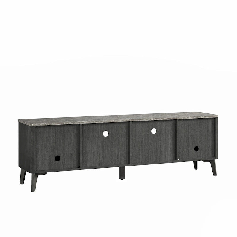 70-Inch TV Stand with Marble-Printed Top