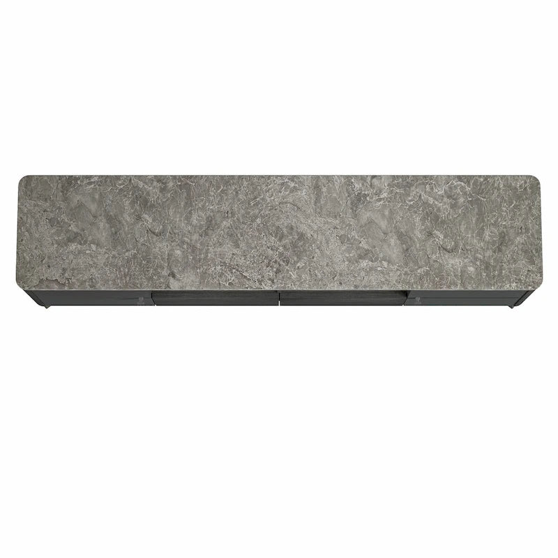 70-Inch TV Stand with Marble-Printed Top