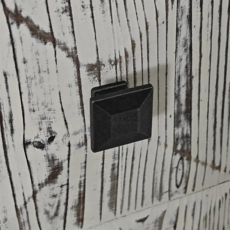 Vintage Sideboard Storage Cabinet with Relief Doors